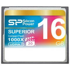 Карта памяти 16Gb Compact Flash Silicon Power 1000x (SP016GBCFC1K0V10)