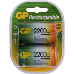 Аккумулятор GP (D, 2200mAh, 2 шт)