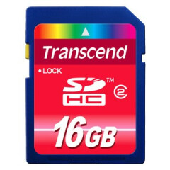 Карта памяти 16Gb SD Transcend SDHC Class 2 (TS16GSDHC2)