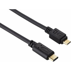 Кабель microUSB (M) - USB Type-C, HAMA H-135713