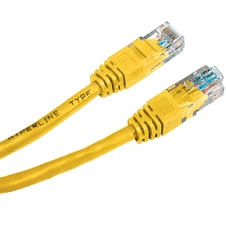 Патч-корд Hyperline PC-LPM-UTP-RJ45-RJ45-C5e-0.5M-LSZH-YL, 0.5м