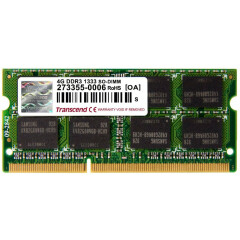 Оперативная память 4Gb DDR-III 1333MHz Transcend SO-DIMM (TS512MSK64V3N)