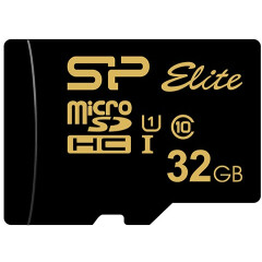 Карта памяти 32Gb MicroSD Silicon Power Elite Gold (SP032GBSTHBU1V1G)
