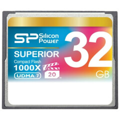 Карта памяти 32Gb Compact Flash Silicon Power 1000x (SP032GBCFC1K0V10)