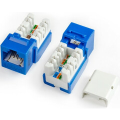 Вставка RJ-45 Hyperline KJ2-8P8C-C6-TLS-BL