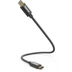 Кабель USB Type-C - USB Type-C, 0.2м, HAMA 00183333