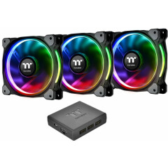 Вентилятор для корпуса Thermaltake Riing Plus 12 RGB Radiator Fan TT (3 Fan Pack) (CL-F053-PL12SW-A)