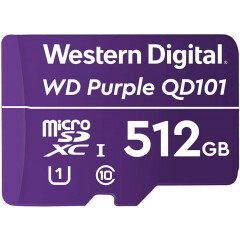 Карта памяти 512Gb MicroSD WD Purple (WDD512G1P0C)