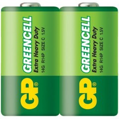 Батарейка GP 14G Greencell (C, 2 шт)