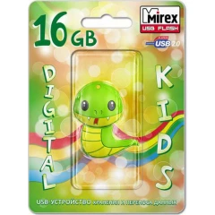 USB Flash накопитель 16Gb Mirex Snake Green