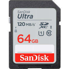 Карта памяти 64Gb SD SanDisk Ultra (SDSDUN4-064G-GN6IN)