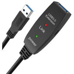 Кабель удлинительный USB 3.0 A (M) - A (F), 15м, AOpen ACU827A-15M