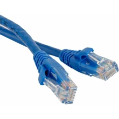 Патч-корд Hyperline PC-LPM-UTP-RJ45-RJ45-C5e-0.5M-LSZH-BL, 0.5м