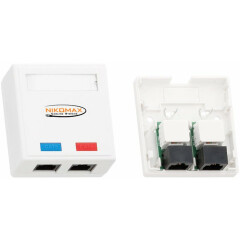 Розетка RJ-45 NIKOMAX NMC-WO2UE2-WT