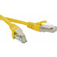 Патч-корд Hyperline PC-LPM-SFTP-RJ45-RJ45-C6-0.5M-LSZH-YL, 0.5м