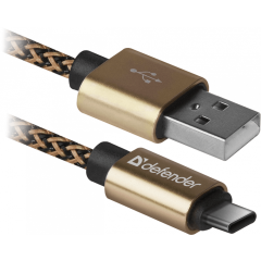 Кабель USB - USB Type-C, 1м, Defender USB09-03T PRO (87812)