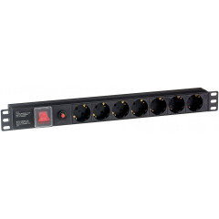 Блок розеток Exegate PDU-19H702 Al-7S-C14-SW-O