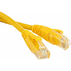 Патч-корд Hyperline PC-LPM-UTP-RJ45-RJ45-C6-0.5M-LSZH-YL, 0.5м