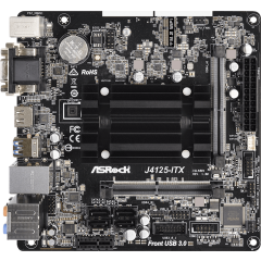 Материнская плата ASRock J4125-ITX + Celeron J4125 onboard