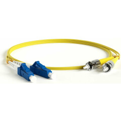 Патч-корд Hyperline FC-D2-9-LC/UR-ST/UR-H-15M-LSZH-YL, 15м