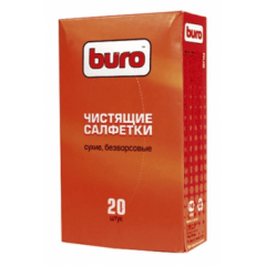 Салфетки Buro BU-UDRY сухие/безворсовые, 20шт