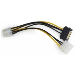 Переходник Molex + SATA - 8-pin PCI-E, Gembird CC-PSU-82