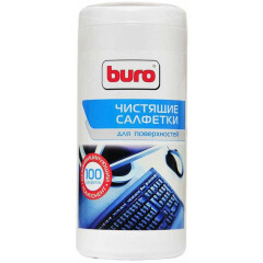 Салфетки Buro BU-ASURFACE для поверхностей, 100шт
