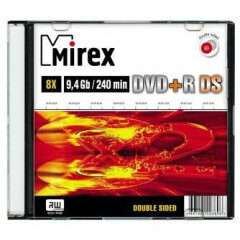 Диск DVD+R Mirex 9.4Gb DS 8x Slim Case (10шт) (1052905)