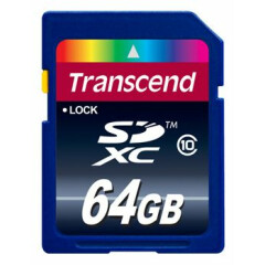 Карта памяти 64Gb SD Transcend (TS64GSDXC10)