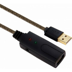 Кабель удлинительный USB A (M) - USB A (F), 10м, Greenconnect GCR-UEC3M2-BD2S-10.0m