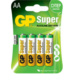 Батарейка GP 15A Super Alkaline (AA, 4 шт)