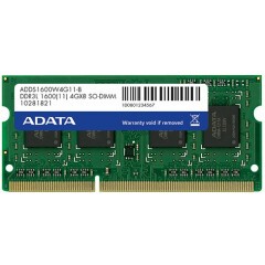 Оперативная память 4Gb DDR-III 1600MHz ADATA SO-DIMM (ADDS1600W4G11-S)