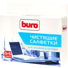 Салфетки Buro BU-W/D универсальные , 5 шт влажных, 5шт сухих