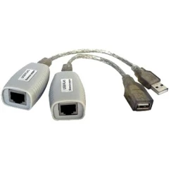 Кабель удлинительный USB 1.1 A (M) - LAN - USB A (F), Osnovo TA-U1/1+RA-U1/1