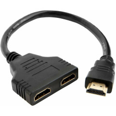 Переходник HDMI (M) - 2x HDMI (F), Greenconnect GCR-HDM1HDF2