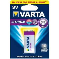 Батарейка Varta Lithium (9V, 1 шт)