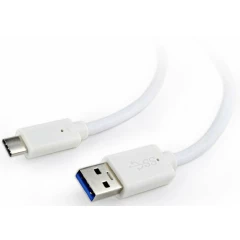 Кабель USB 3.0 A (M) - USB Type-C, 1м, Gembird CCP-USB3-AMCM-1M-W