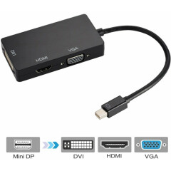 Переходник Mini DisplayPort (M) - HDMI/DVI/VGA (F), Orient C310
