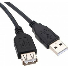 Кабель удлинительный USB 2.0 A (M) - A (F), 1.8м