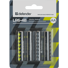 Батарейка Defender LR6-4B (AA, 4 шт)