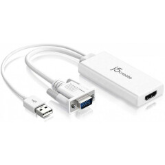 Переходник HDMI (F) - VGA (M) + USB audio, j5create JDA214