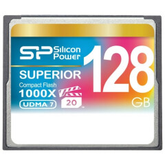 Карта памяти 128Gb Compact Flash Silicon Power 1000x (SP128GBCFC1K0V10)