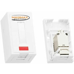 Розетка RJ-45 NIKOMAX NMC-WO1SD2-FT-ST-WT