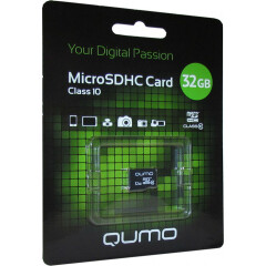 Карта памяти 32Gb MicroSD QUMO (QM32GMICSDHC10U1NA)