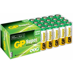 Батарейка GP 15A Super Alkaline (AA, 40 шт)