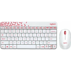 Клавиатура + мышь Logitech Wireless Combo MK240 Nano White (920-008212)