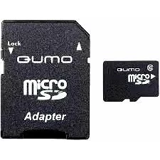 Карта памяти 128Gb MicroSD QUMO + SD адаптер (QM128GMICSDXC10U1)