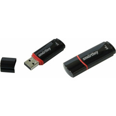 USB Flash накопитель 64Gb SmartBuy Crown Black (SB64GBCRW-K)