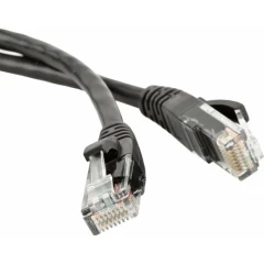 Патч-корд Hyperline PC-LPM-UTP-RJ45-RJ45-C6-10M-LSZH-BK, 10м