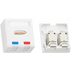 Розетка RJ-45 NIKOMAX NMC-WO2SD2-FT-ST-WT